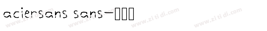 aciersans sans字体转换